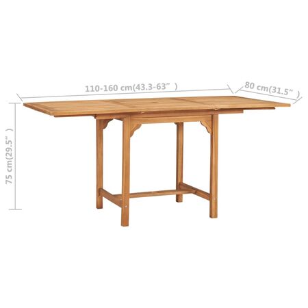  Set mobilier grădină, 5 piese, lemn masiv de tec
