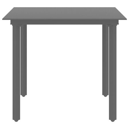  Set mobilier de grădină, 5 piese, negru, ratan PVC