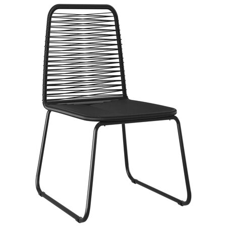  Set mobilier de grădină, 5 piese, negru, ratan PVC
