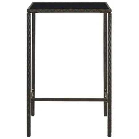  Set mobilier bar de grădină cu perne, 5 piese, maro, poliratan