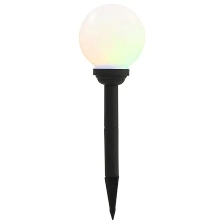  Lămpi solare de exterior cu LED, 8 buc., 15 cm, RGB, sferic