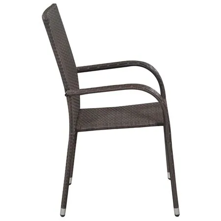  Set mobilier de grădină, 5 piese, maro
