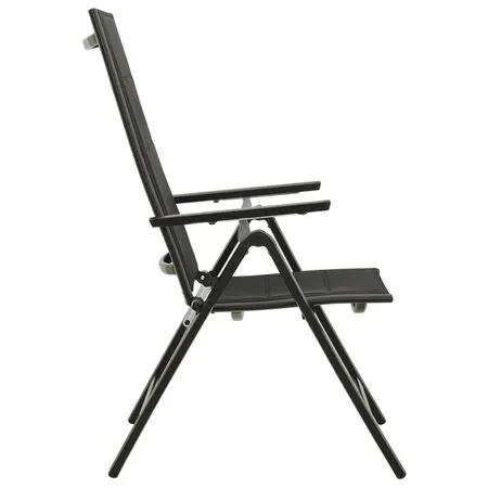  Set mobilier de grădină, 9 piese, antracit, aluminiu