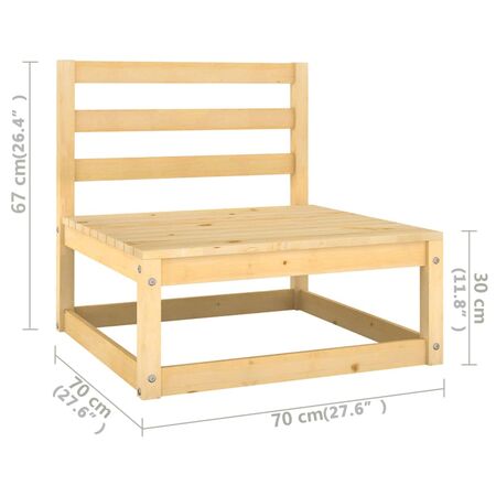 Set mobilier de grădină cu perne, 6 piese, lemn masiv de pin