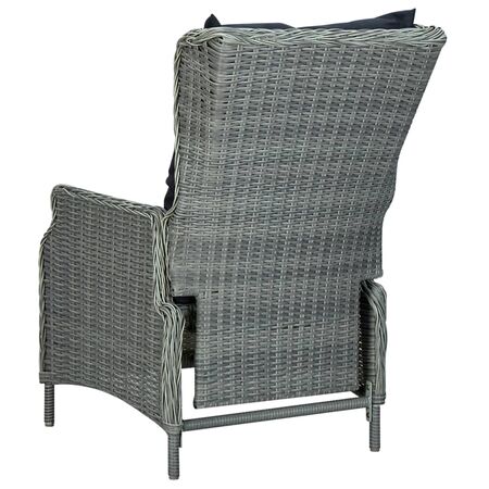  Set de mobilier pentru grădină, 5 piese, gri deschis