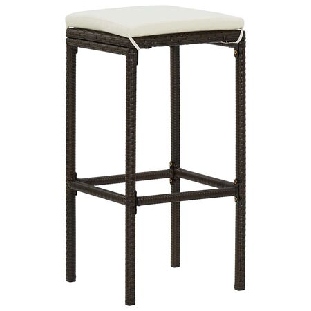  Set mobilier de bar de grădină cu perne, 5 piese, maro