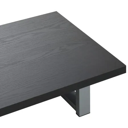  Set mobilier de baie, 2 piese, negru, ceramică