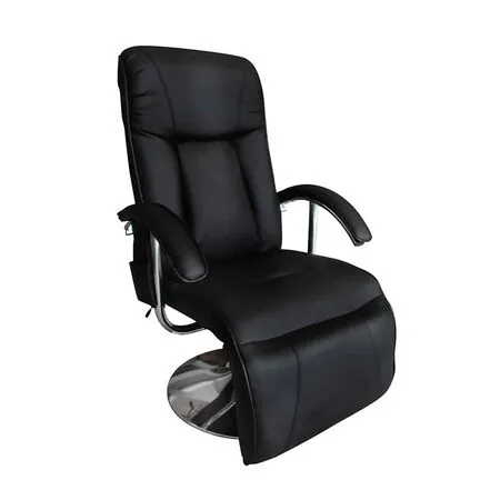  Scaun de masaj, negru, piele ecologică