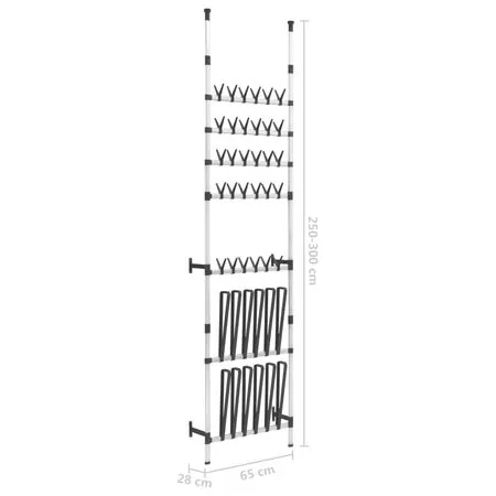  Sistem telescopic pentru încălțăminte, cu bare, aluminiu