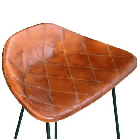  Set mobilier de bar, 5 piese, lemn reciclat și piele naturală