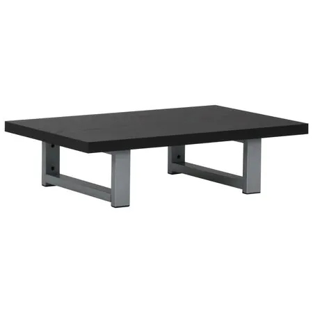  Set mobilier de baie, 2 piese, negru, ceramică