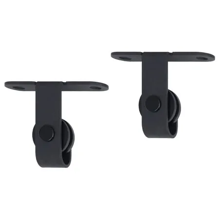  Set glisare ușă mini pentru dulap, oțel carbon, 183 cm