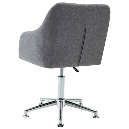  Scaun de birou pivotant, gri deschis, material textil
