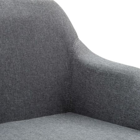  Scaun de birou pivotant, gri deschis, material textil