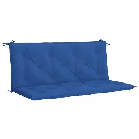  Pernă bancă de grădină albastru 120x(50+50)x7cm material oxford
