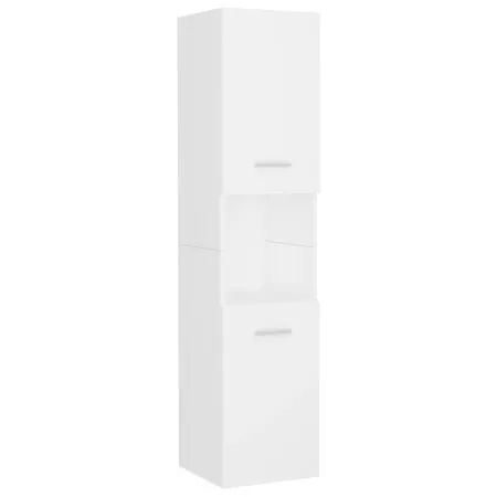  Set mobilier de baie, alb, lemn prelucrat