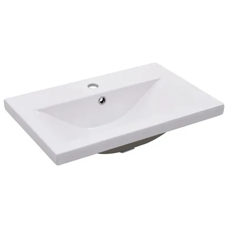  Set mobilier de baie, alb, lemn prelucrat
