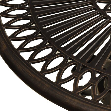  Set mobilier bistro, 3 piese, bronz, aluminiu turnat