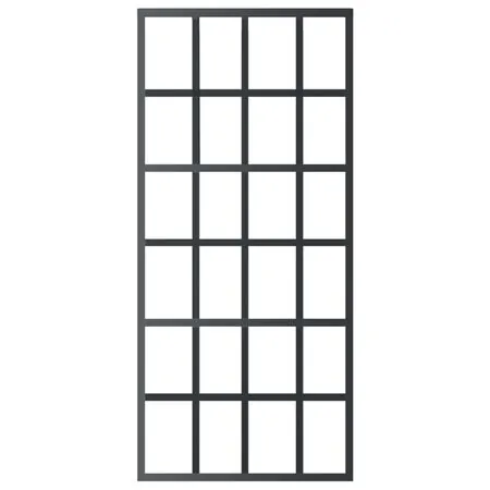 Ușă glisantă cu set feronerie, 90x205 cm, sticlă ESG/aluminiu