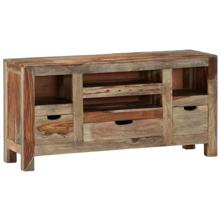  Servantă, gri, 100x30x50 cm, lemn masiv de acacia