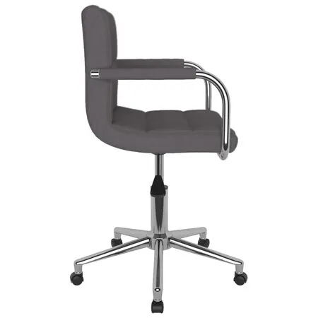  Scaun de bucătărie pivotant, gri taupe, material textil