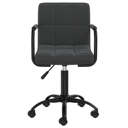  Scaune de masă pivotante, 4 buc., negru, catifea