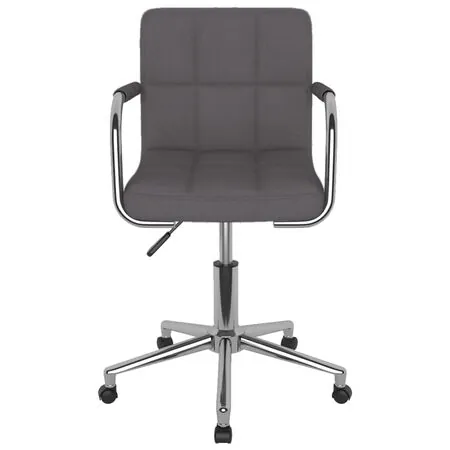  Scaun de bucătărie pivotant, gri taupe, material textil