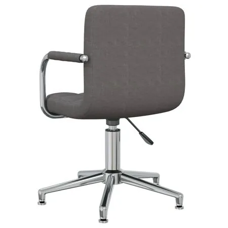  Scaun de bucătărie pivotant, gri închis, textil