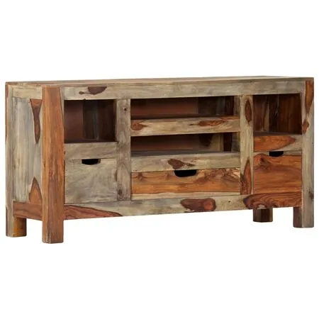  Servantă, gri, 100x30x50 cm, lemn masiv de acacia