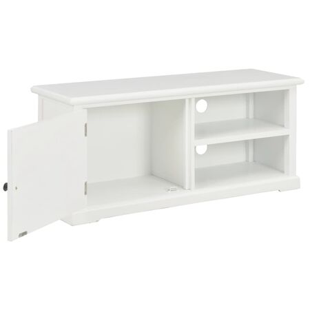  Comodă TV, alb, 90x30x40 cm, lemn
