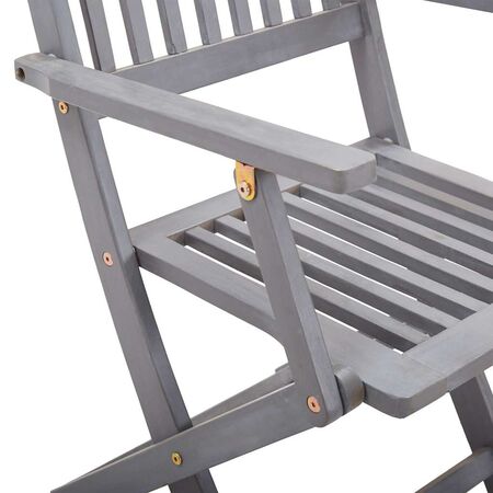  Scaune pliante de exterior cu perne 6 buc. lemn masiv de acacia