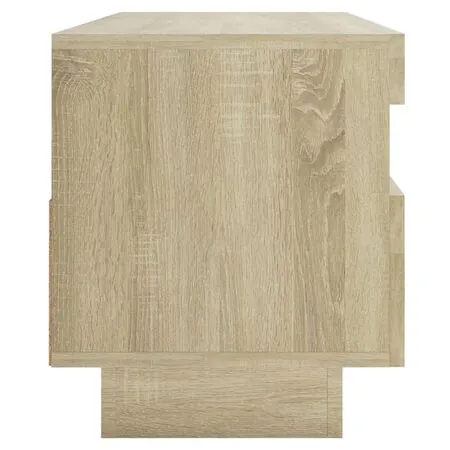  Comodă TV cu lumini LED, stejar sonoma, 100x35x40 cm