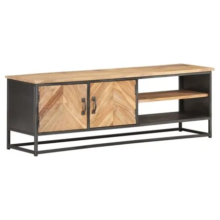  Comodă TV, 120x30x40 cm, lemn masiv de acacia
