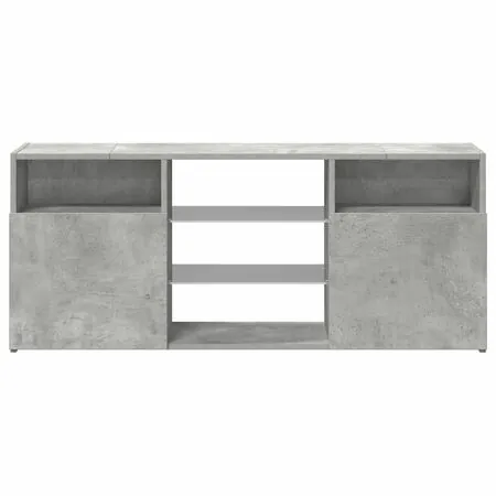  Comodă TV cu lumini LED, gri beton, 120x30x50 cm