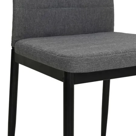  Scaune de bucătărie pivotante, 4 buc., gri deschis, textil