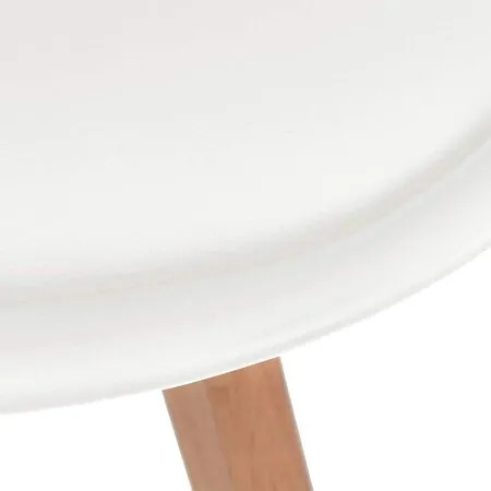  Scaune de bucătărie, 4 buc., alb, plastic