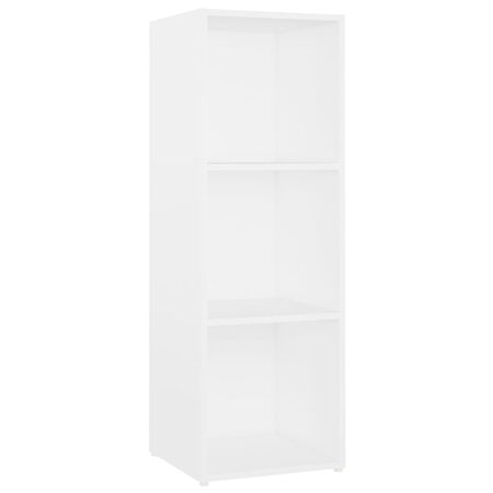  Dulapuri TV, 2 buc., alb, 107x35x37 cm, lemn prelucrat