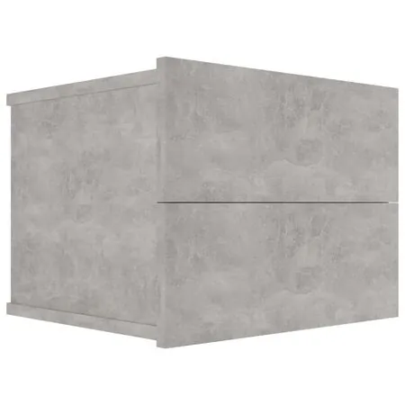  Noptieră, gri beton, 40x30x30 cm, lemn prelucrat