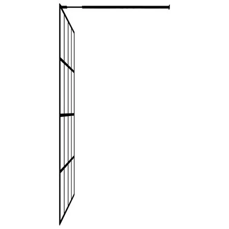  Paravan de duș walk-in, 100x195 cm, sticlă securizată mată