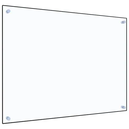  Panou antistropi bucătărie transparent 80x60 cm sticlă securiz.