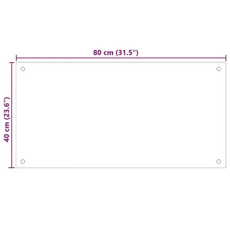  Panou antistropi de bucătărie, negru 80x40 cm sticlă securizată
