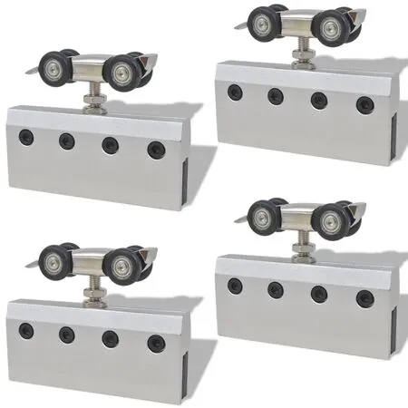  Ușă glisantă dublă din sticlă