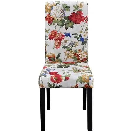   Scaune de bucătărie, 6 buc., multicolor, material textil