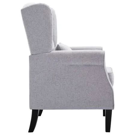  Fotoliu, gri deschis, material textil