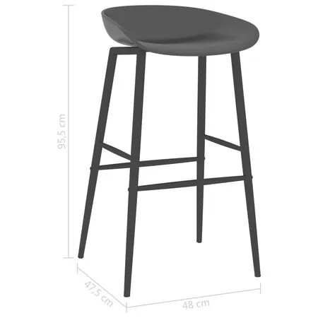  Set mobilier de bar, 7 piese, negru