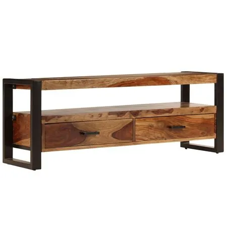  Comodă TV, 120 x 35 x 45 cm, lemn masiv de acacia