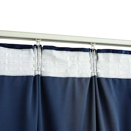  Draperii opace 2 buc. albastru închis 140x175cm catifea cârlige
