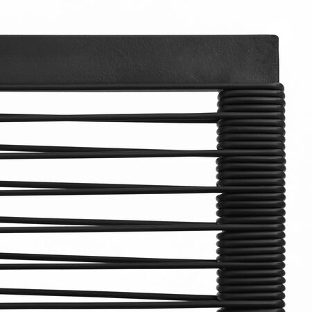  Set mobilier de exterior, 7 piese, negru, ratan PVC