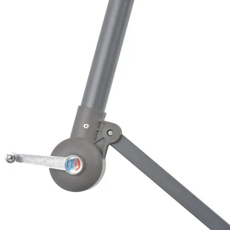  Umbrelă consolă de grădină, stâlp din aluminiu, albastru 300 cm