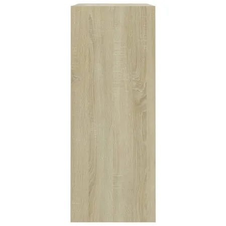  Bibliotecă, stejar sonoma, 80x30x76,5 cm, lemn prelucrat